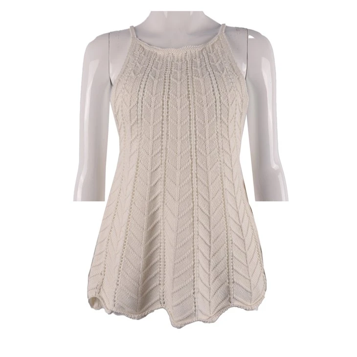 100% Cotton Women White Vest